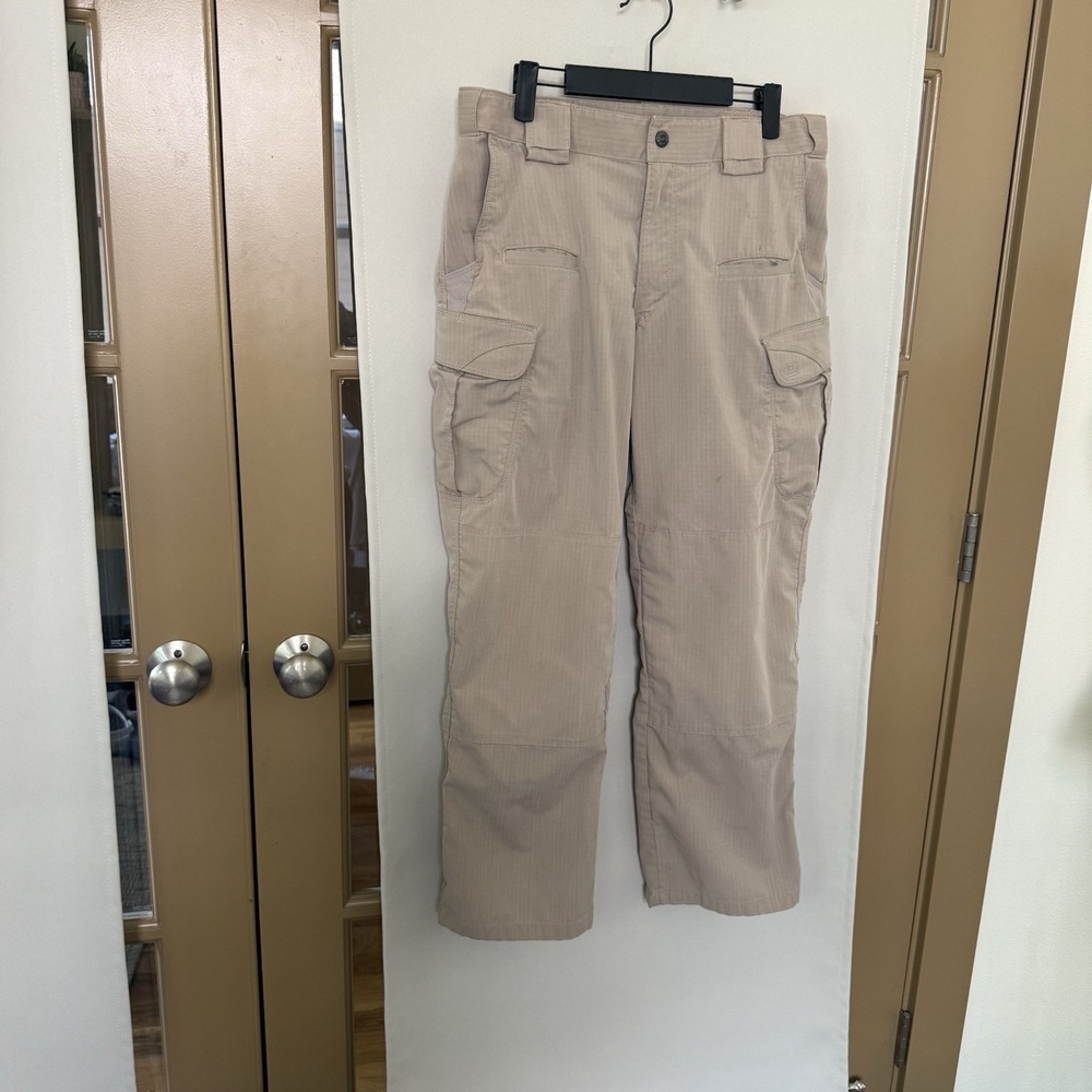5.11 Tactical Men's 32x30 Tan Beige Cargo Pockets Pants Bottoms Outdoors